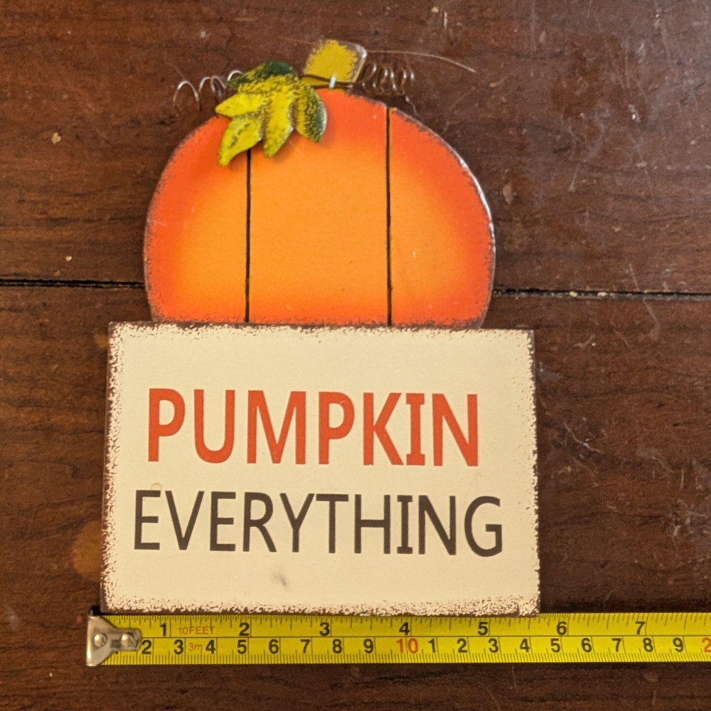 Orange Pumpkin Wall Decor
